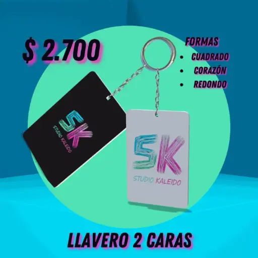 Llaveros 2 caras